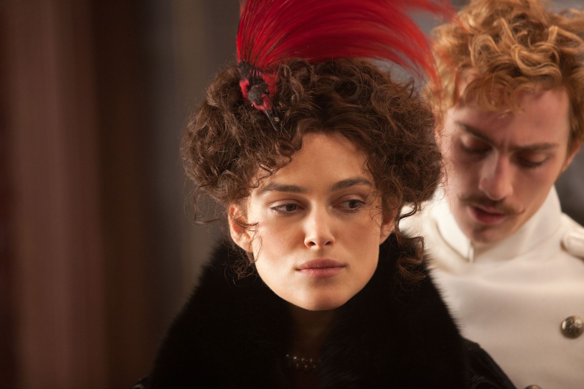 Still of Keira Knightley and Aaron Taylor-Johnson in Anna Karenina (2012)