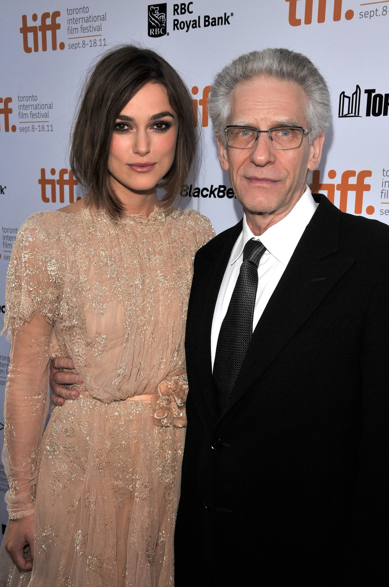 David Cronenberg and Keira Knightley at event of Pavojingas metodas (2011)