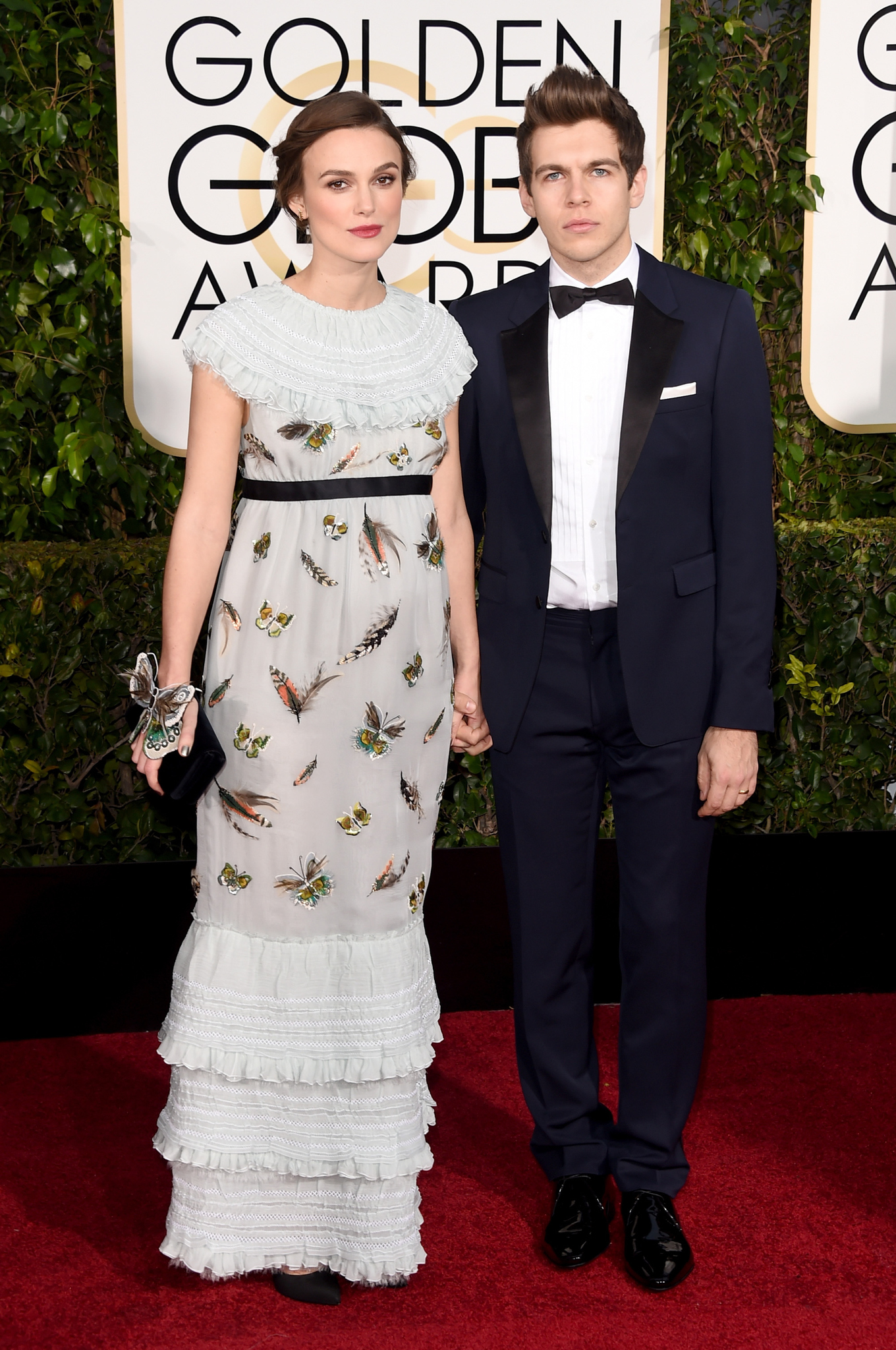 Keira Knightley and James Righton at event of 72nd Golden Globe Awards (2015)