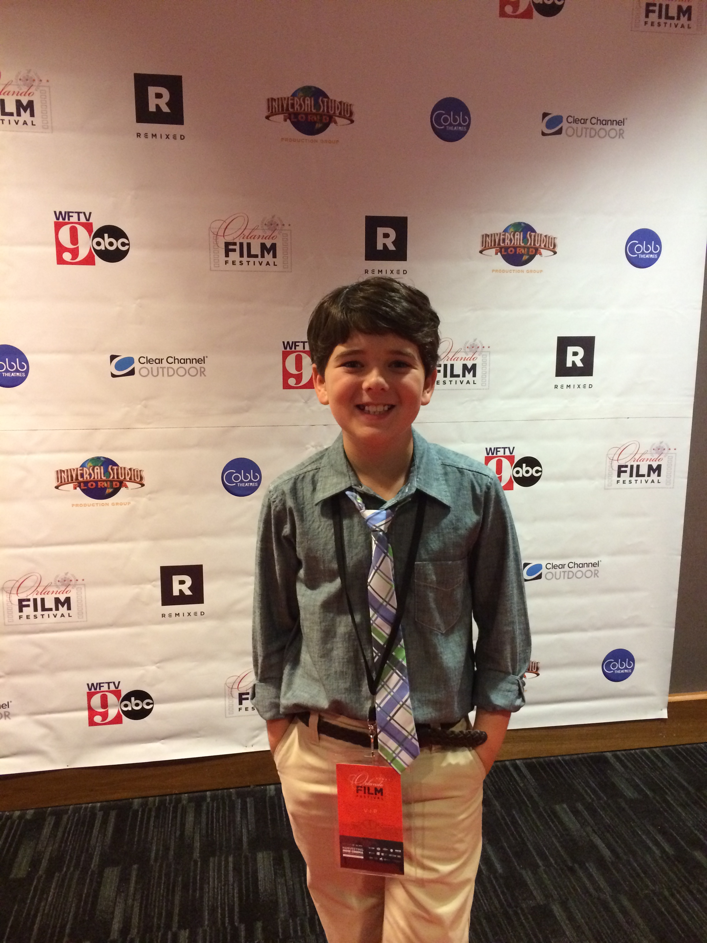 At the Orlando Film Festival for Birthday Boy's premier.