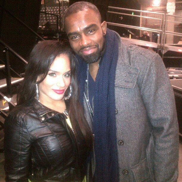 Makeida Ezekiel on set with Eastenders Actor Chucky Venn (aka Ray Dixon)