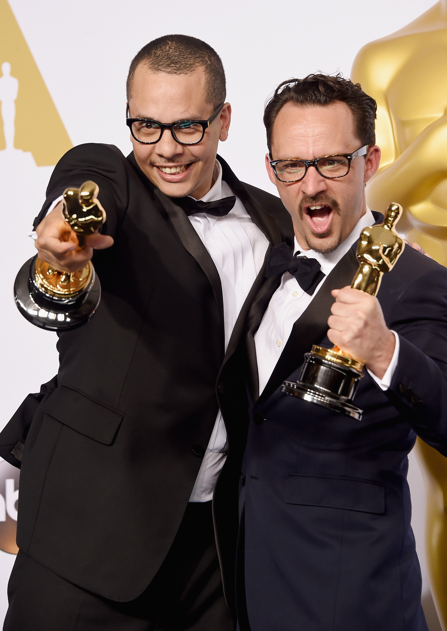 Mat Kirkby and James Lucas at event of The Oscars (2015)