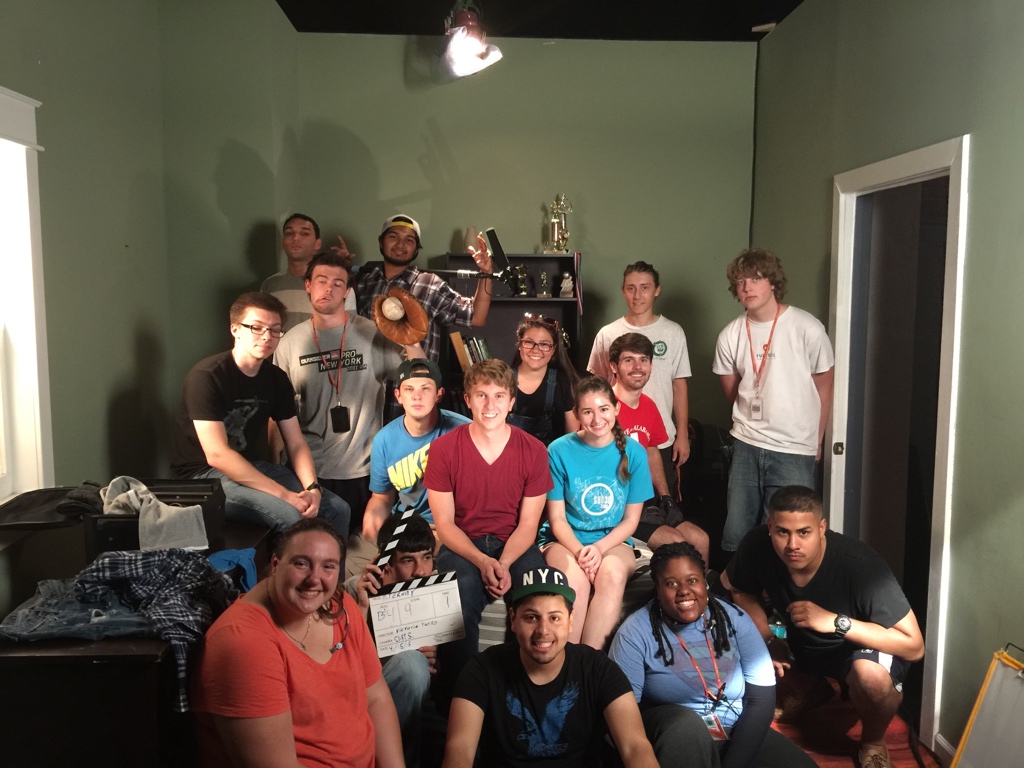 The cast and crew of 