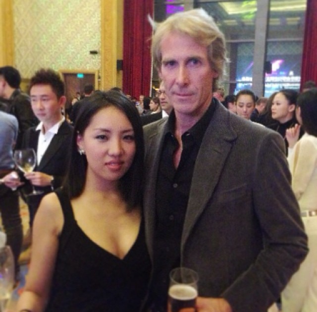 Transformers 4 wrap party in Beijing with Michael Bay