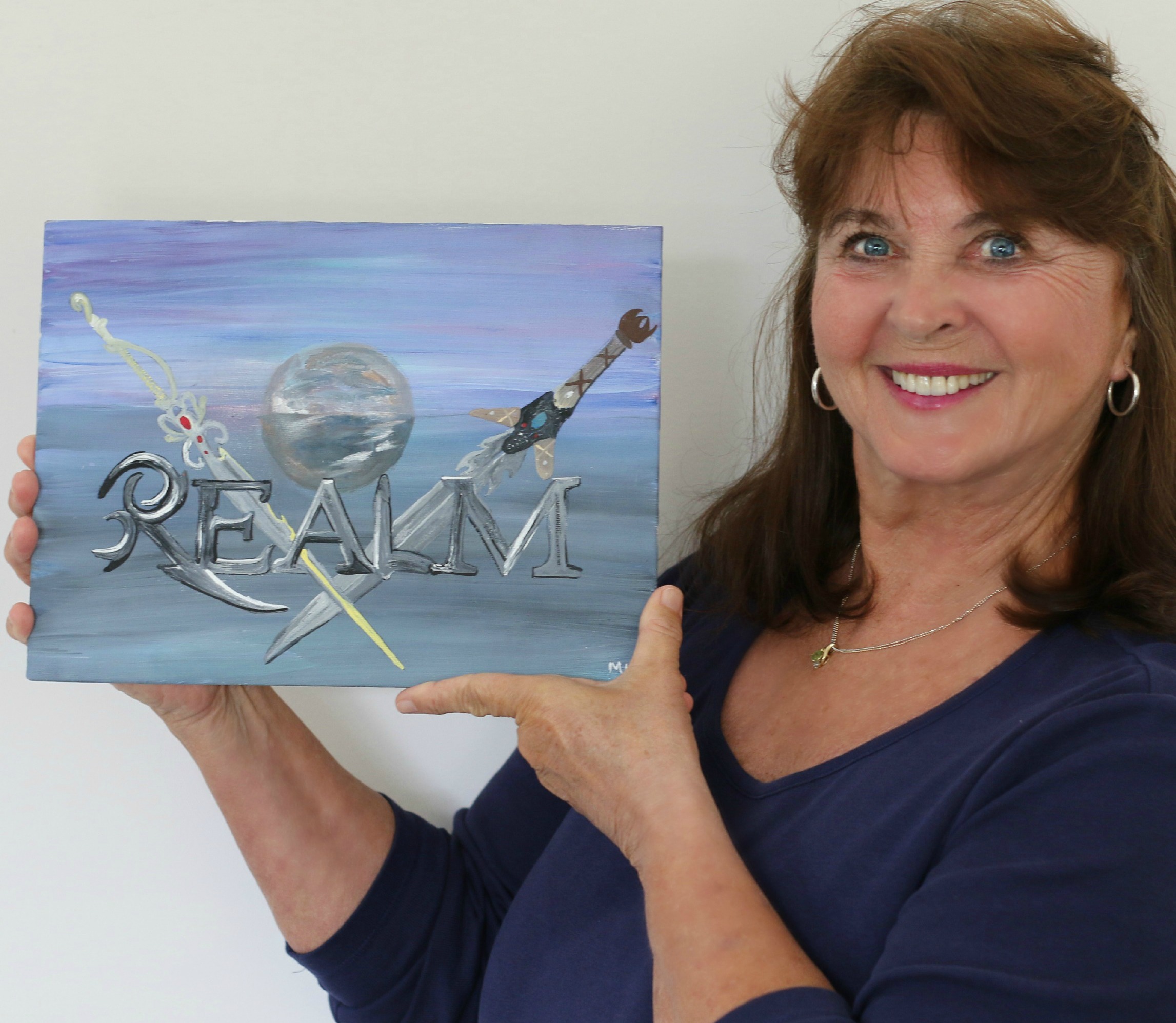 Brenda Moss-Clifton REALM: The Second Beginning painting by Melvin Lambert Nov 2015