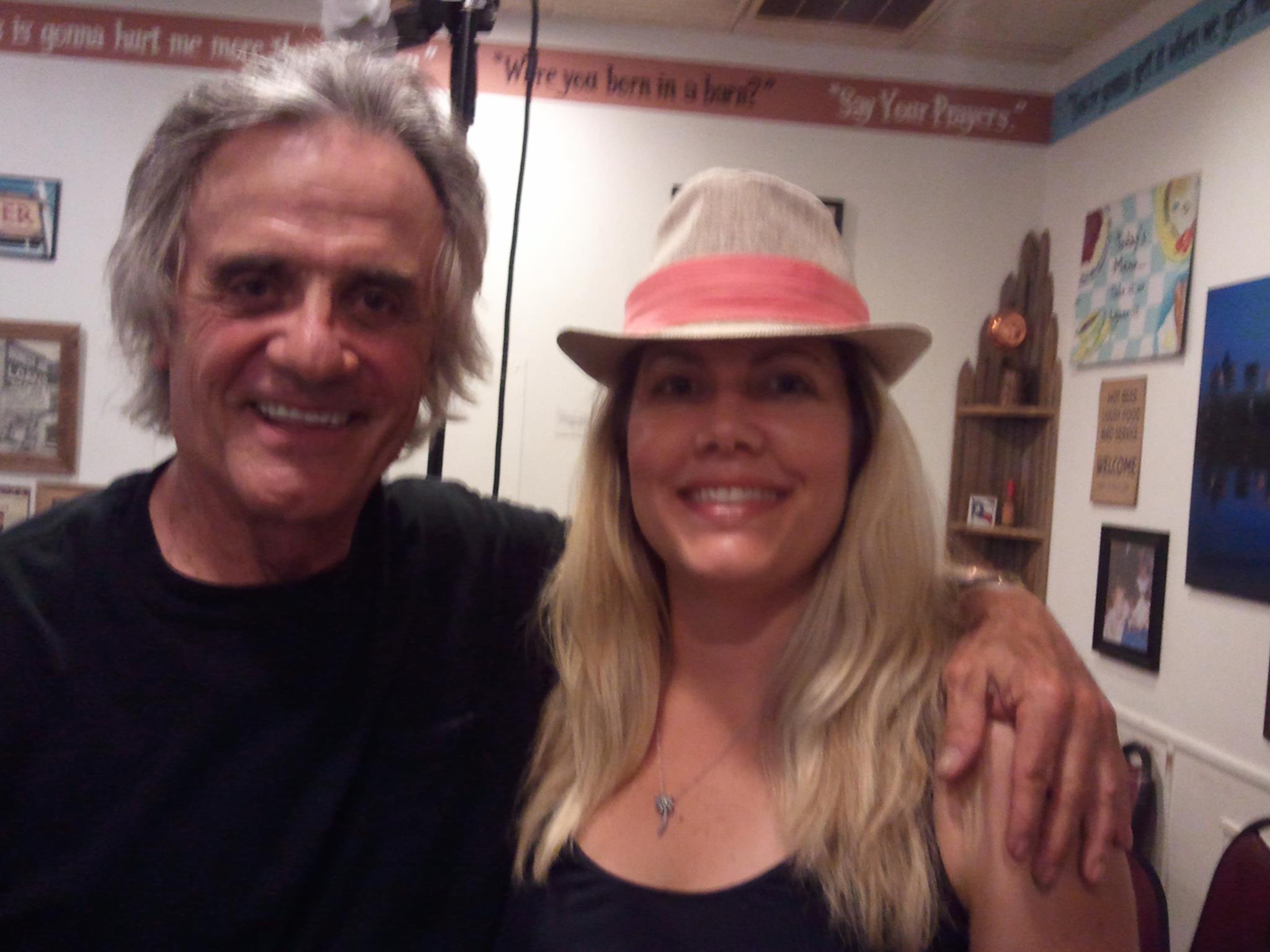 Terry Kiser and Michele B. McGraw on the set of Bail Out