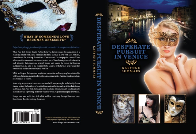 Desperate Pursuit in Venice Front and Back Cover