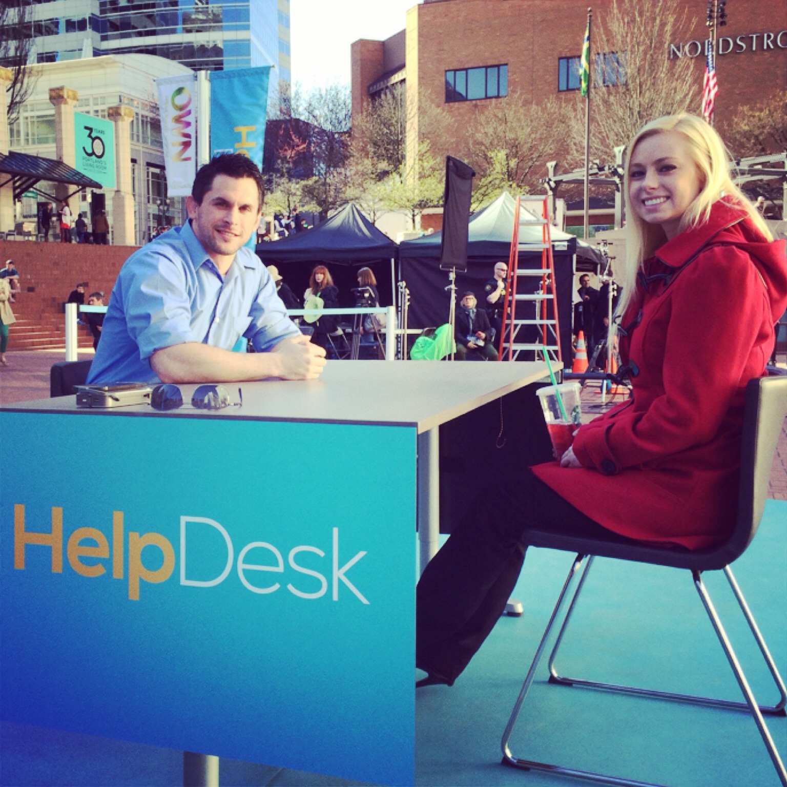 Oprah Winfrey - The Help Desk. Stand-In for author Cheryl Strayed & audience participant