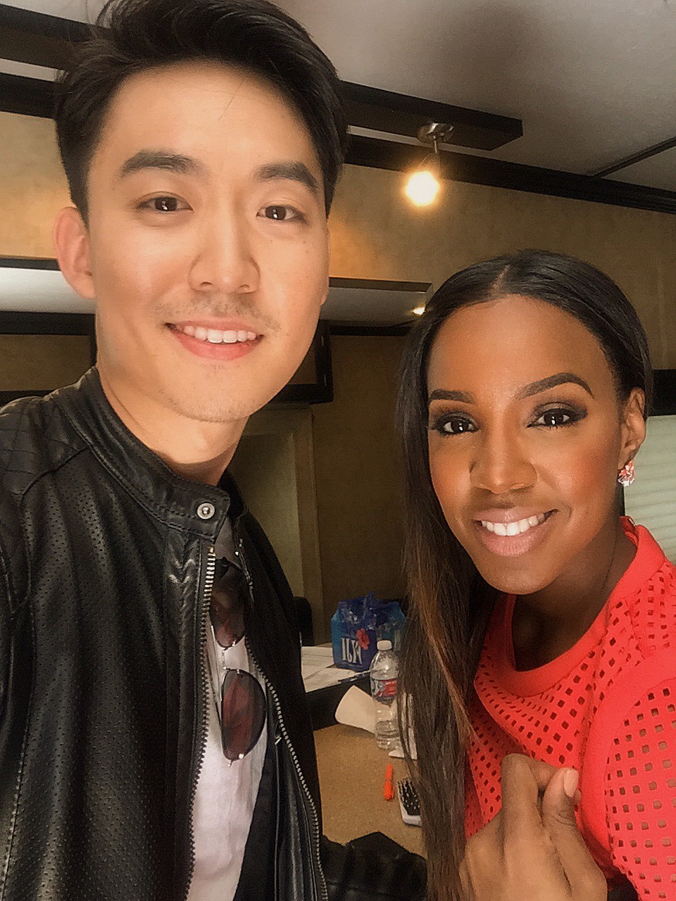 Behind the Scenes with Actress Kelly Rowland & Actor Dior Choi on 