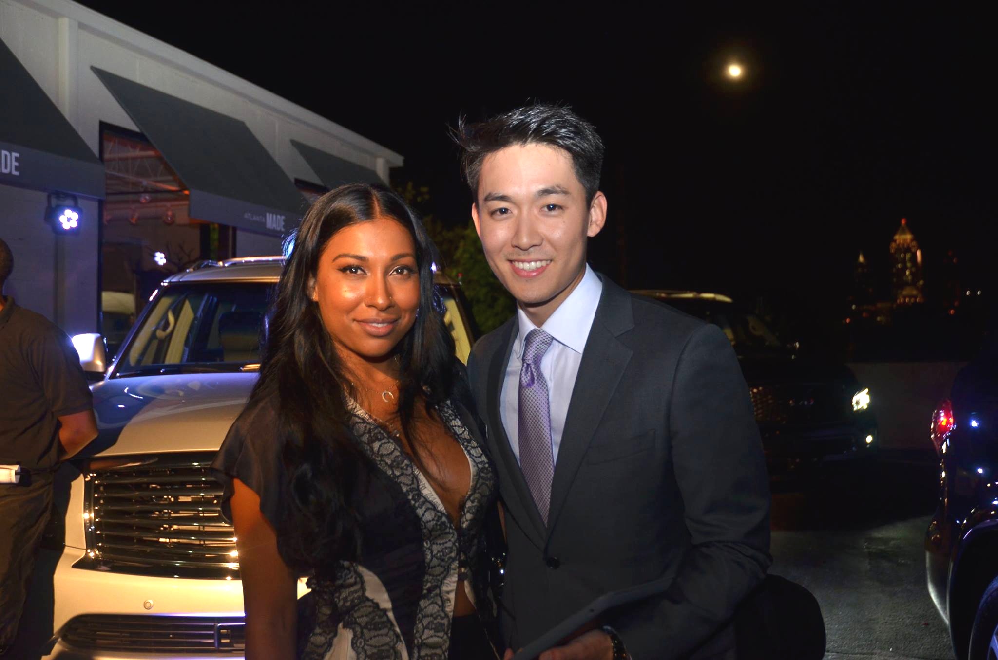 VIP event at Pandora. Two time Grammy Awards for Best Traditional R&B Performance and Best R&B Song, Melanie Fiona & special guest, actor, Dior C. Choi.