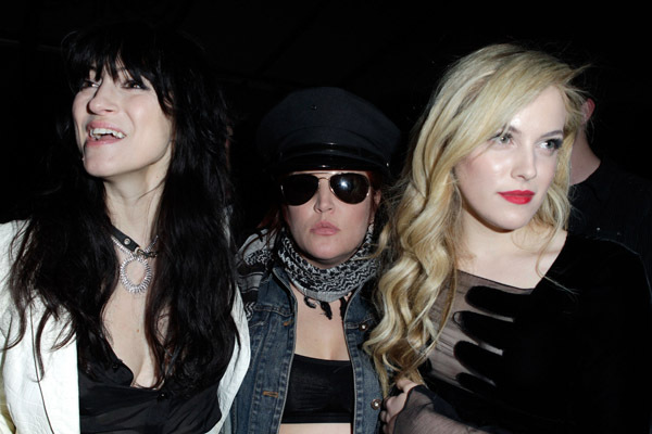 Floria Sigismondi, Lisa Marie Presley and Riley Keough at event of The Runaways (2010)