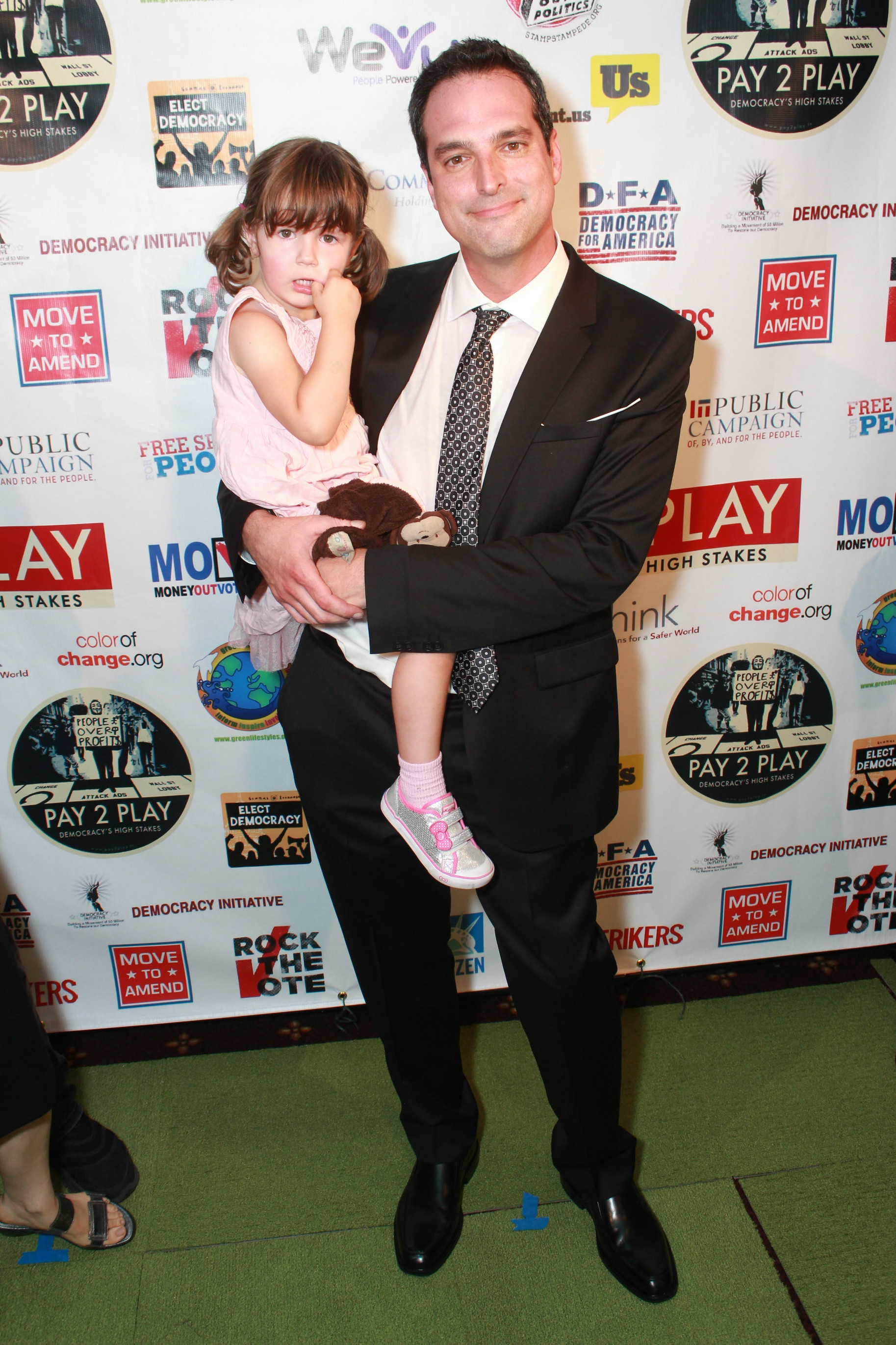 John Wellington Ennis and his little girl at the Westwood premiere of PAY 2 PLAY.