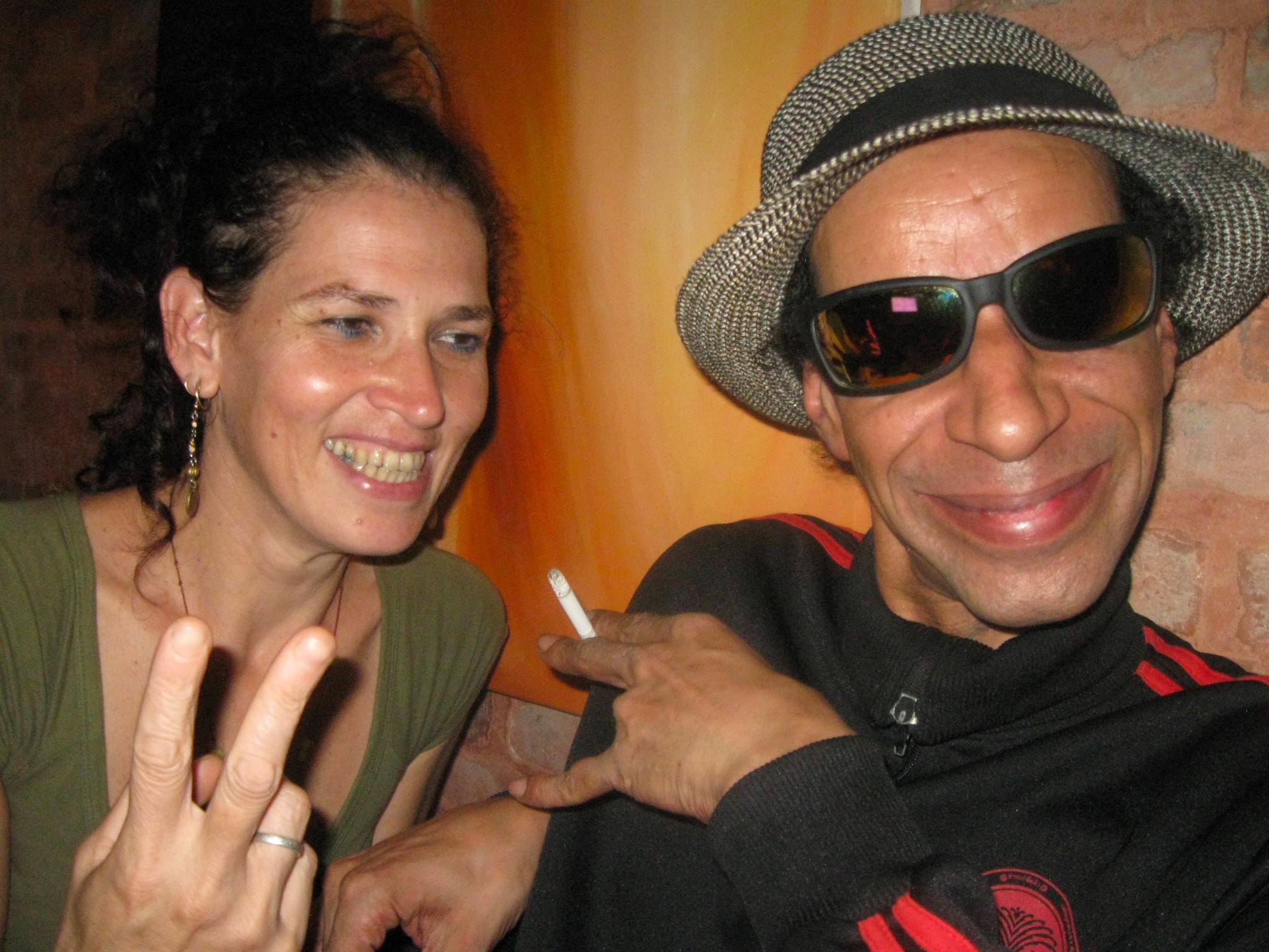 Mira Arad with the musician Graeme Hamilton (from UB40).