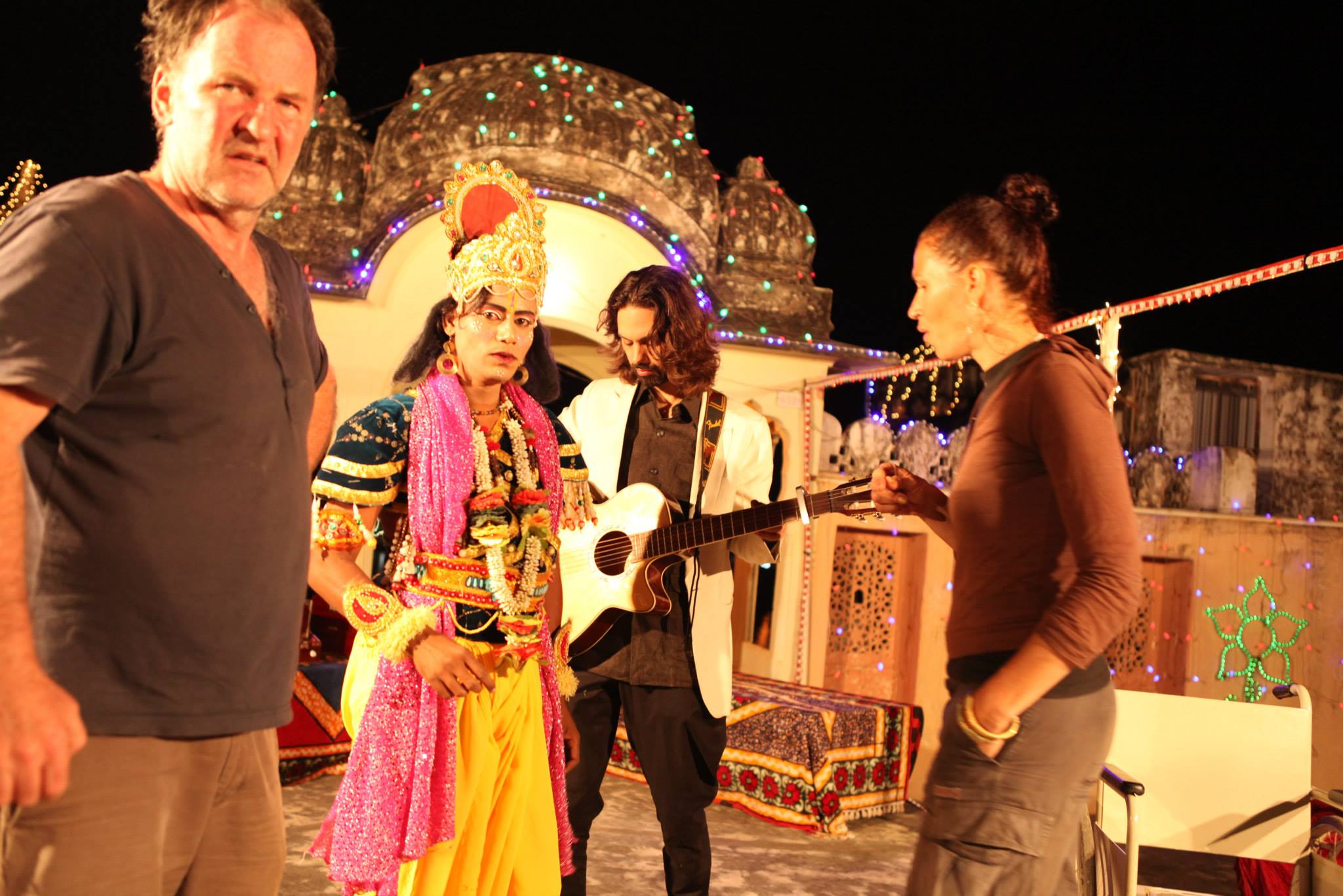 Filming a video Clip in Rajasthan (India) for the musician Shye Ben-Tzur
