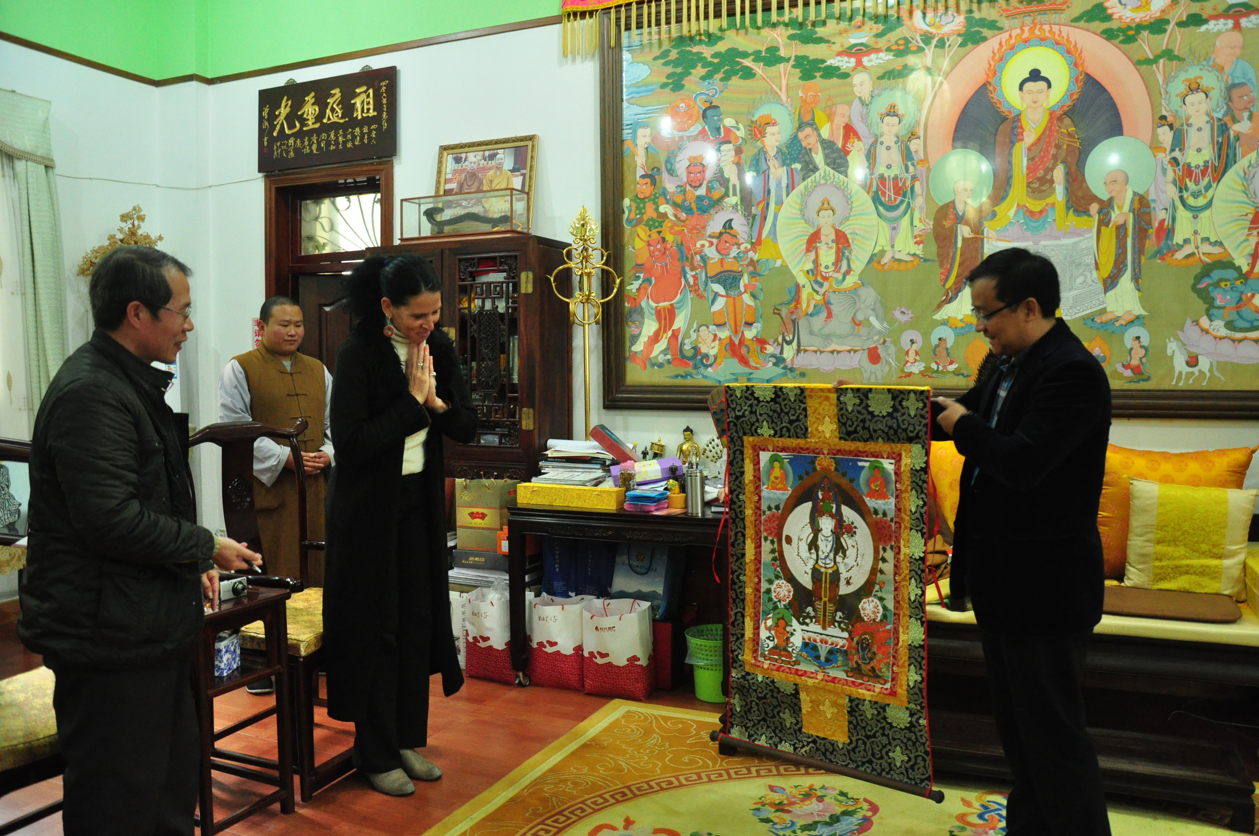 Mira Arad at Liuzu Temple in Guangdong,China.