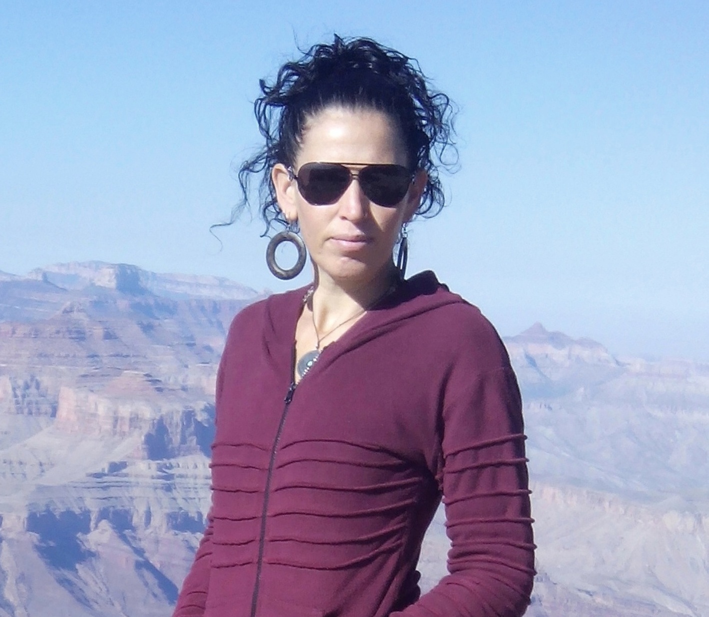 Mira Arad at the Grand Canyon.