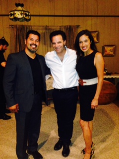 At the Elephant Theatre with actors Kenny D'Aquila and Sal Velez Jr. at the viewing of 