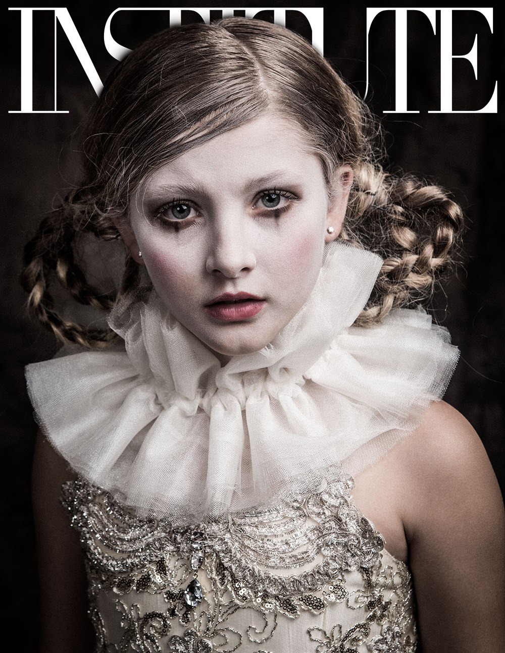 Ryan Baumann on the COVER of INSTITUTE MAGAZINE: Top model Ryan Baumann wearing couture designer Alexandria Olivia for the cover of INSTITUTE MAGAZINE, August 30, 2015.