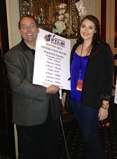 D. J. Healey and Hillary Healey at 2013 Austin Film Festival, where Leaves of the Tree was a 