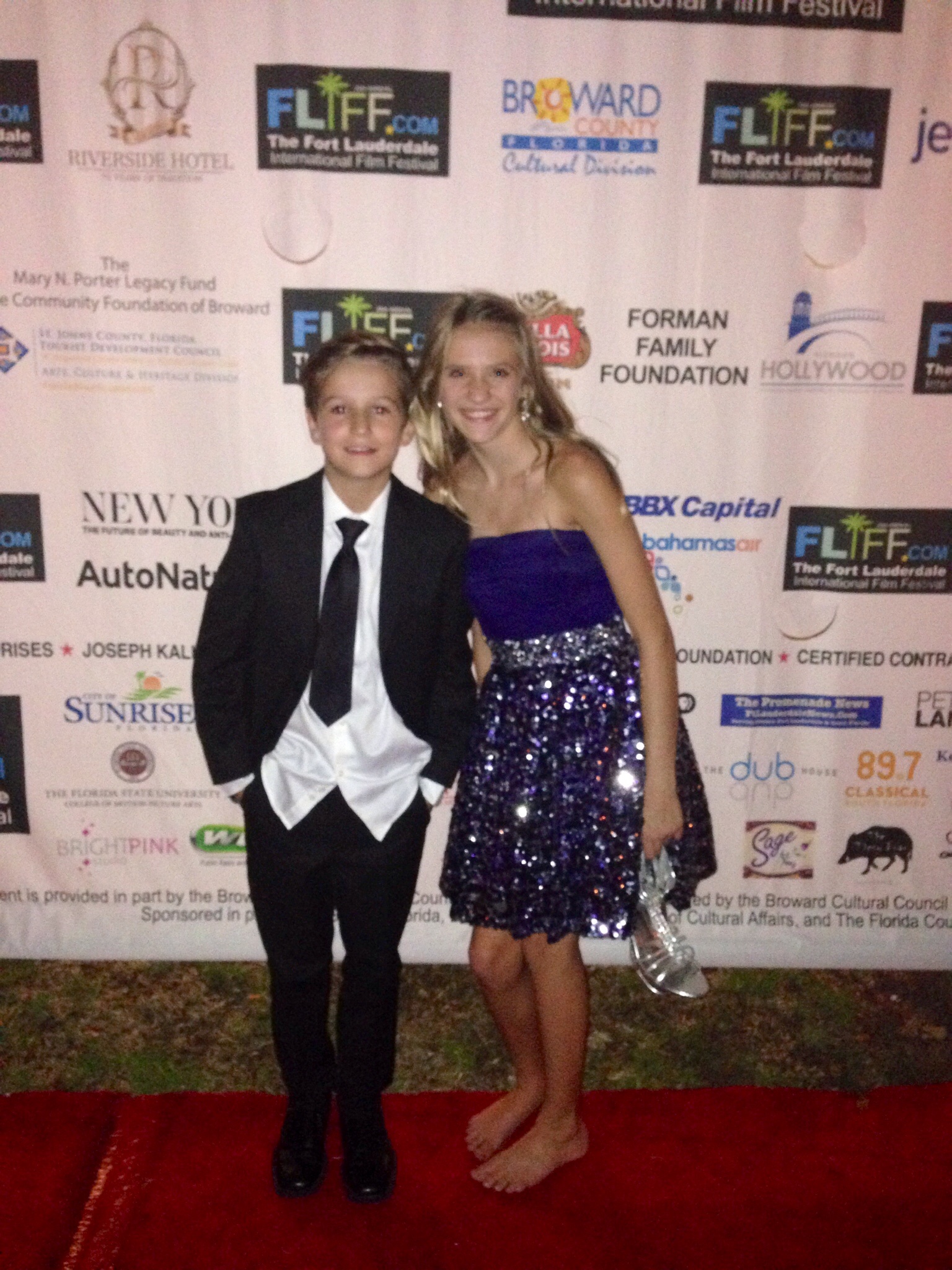 The Life Exchange Movie Premiere With my co-star Megan Gill who plays my sister in the movie