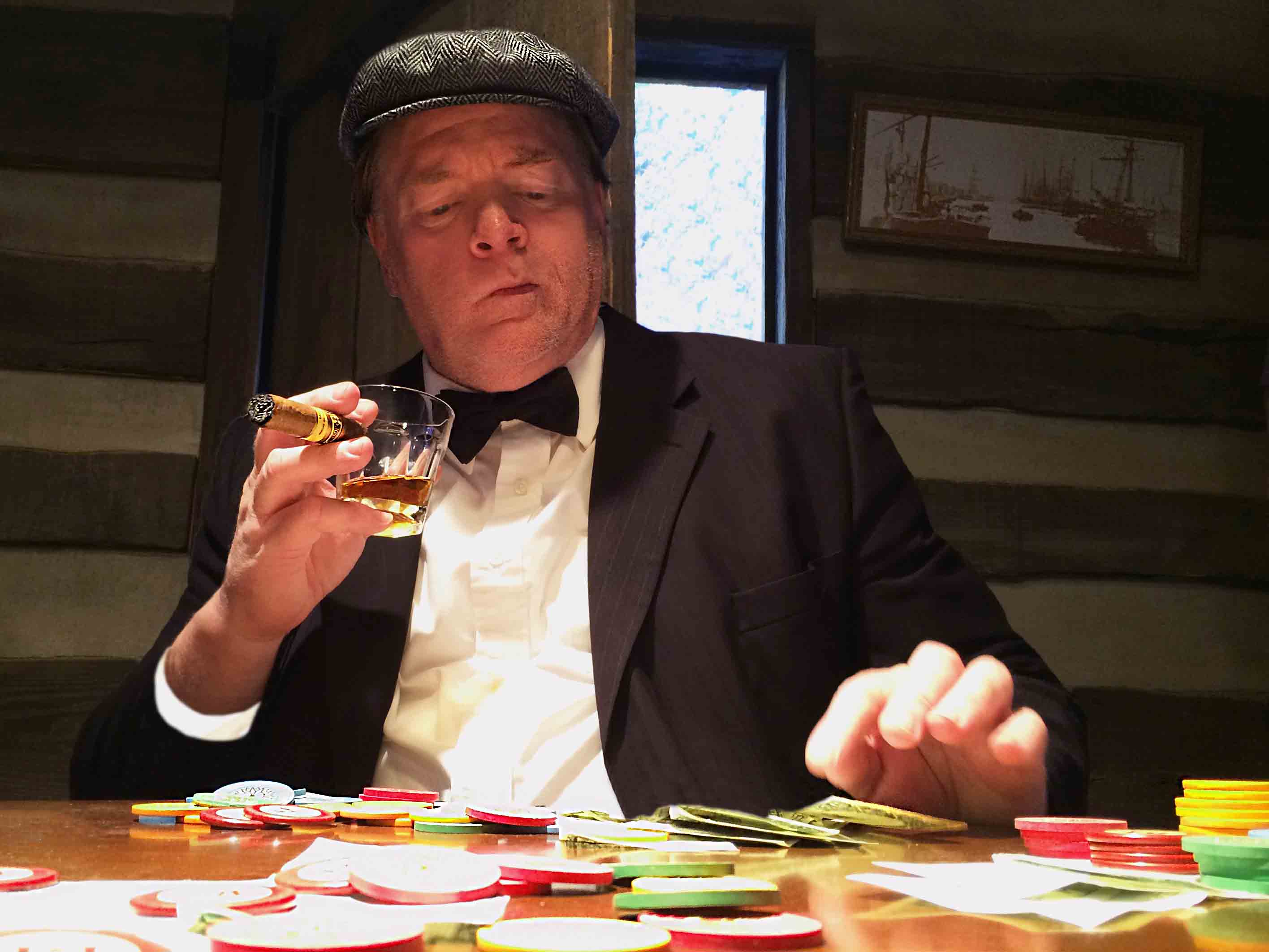 Turn of the century Poker player for The History Channel