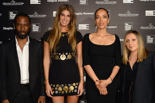 Bianca Brandolini d'Adda, Carmen Chaplin, Rosalie Miller, Hamilton Mann at the Lincoln Center New York to celebrate the centenary of great Charlie Chaplin and présents the short film 