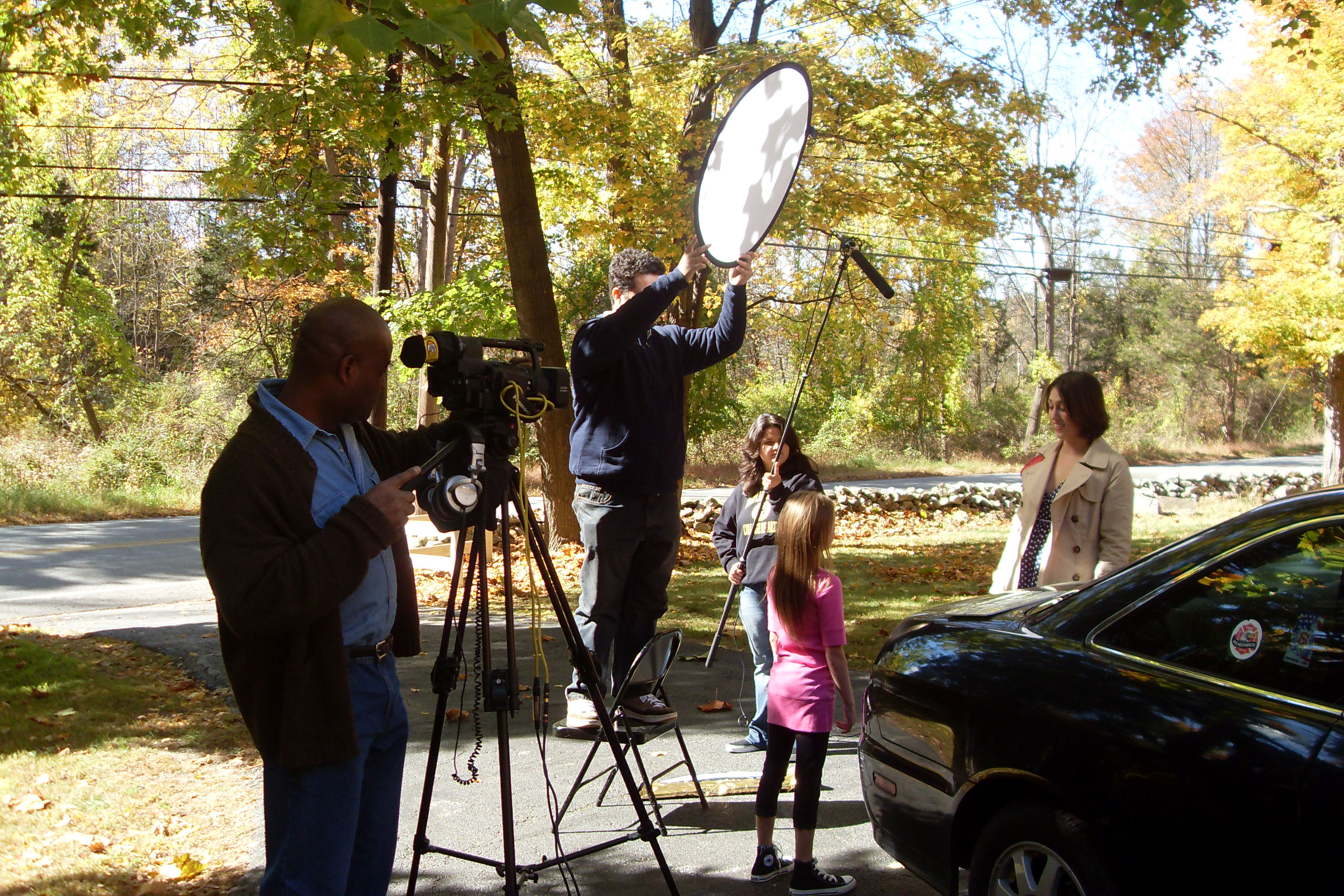 James Adam Tucker directing and shooting Flicks Chicks in New Jersey.