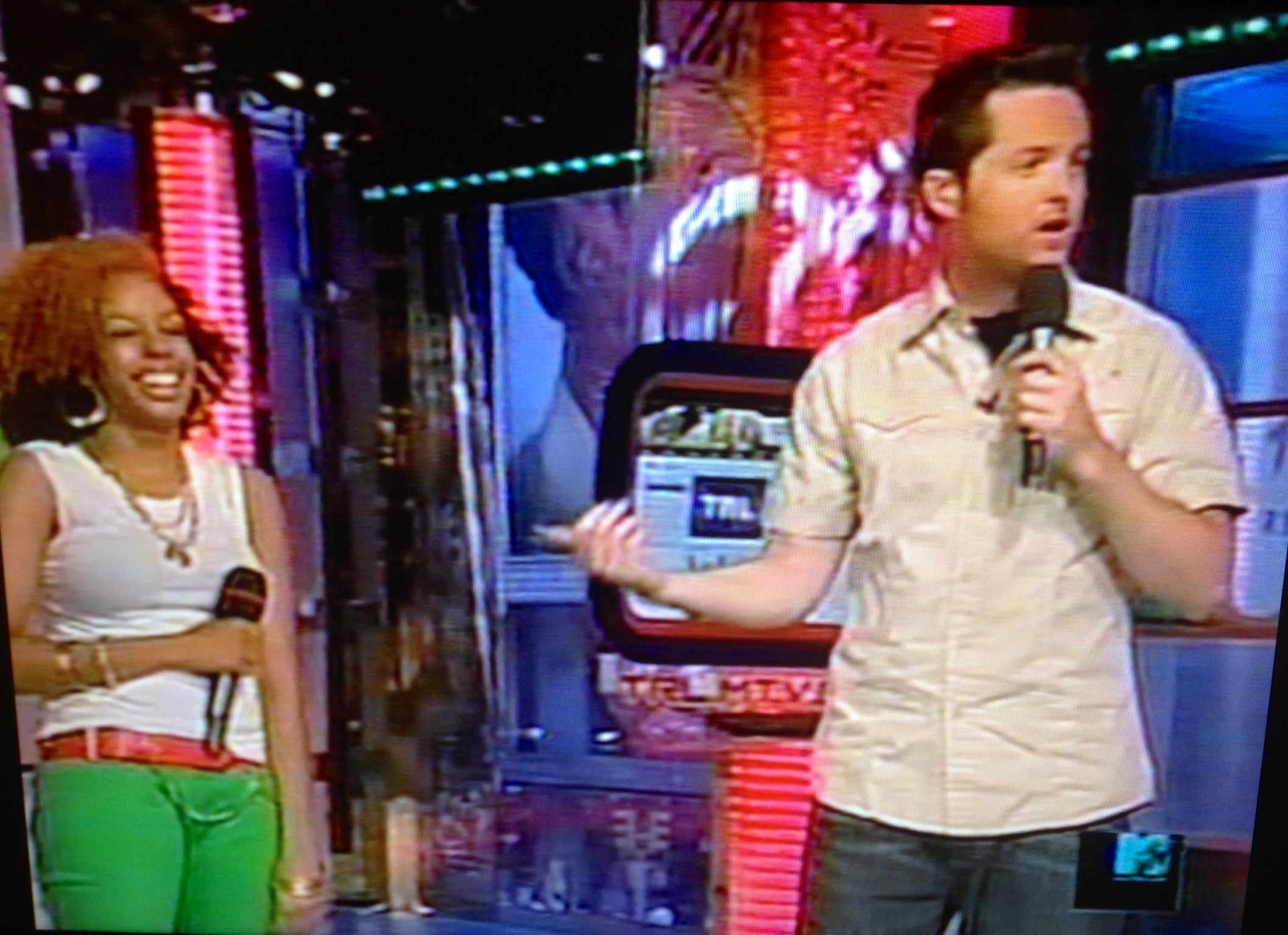 Live interview with Damien Fahey on MTV's TV show Total Request Live (TRL).