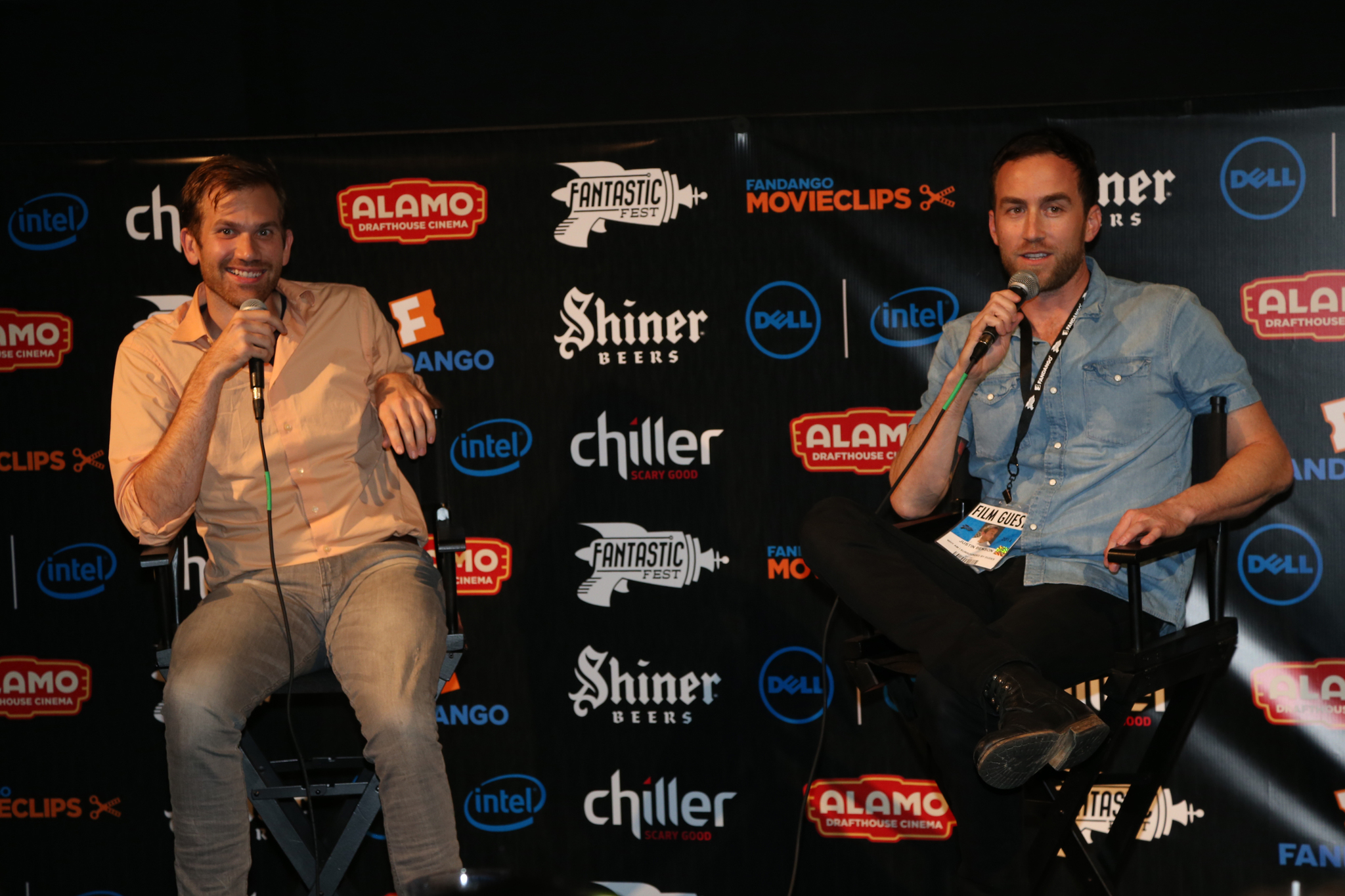 Aaron Moorhead and Justin Benson at event of Spring (2014)