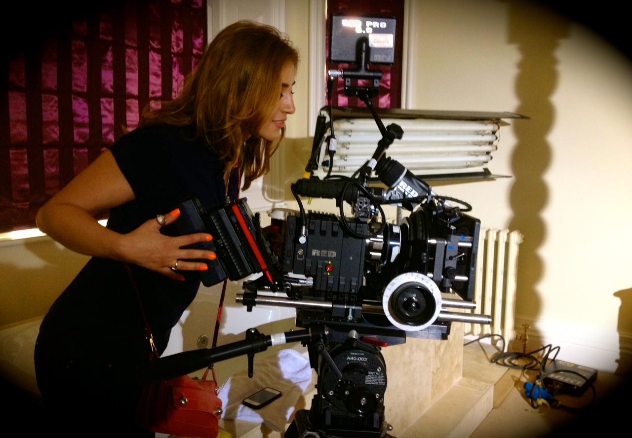 Halle directing 'Hedda Gabler' - 2nd Unit Production, 2014.