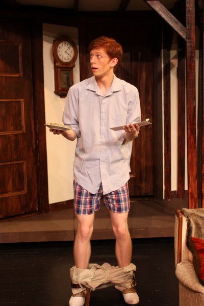 Will Ritchie as Freddie Fellowes in Noises Off