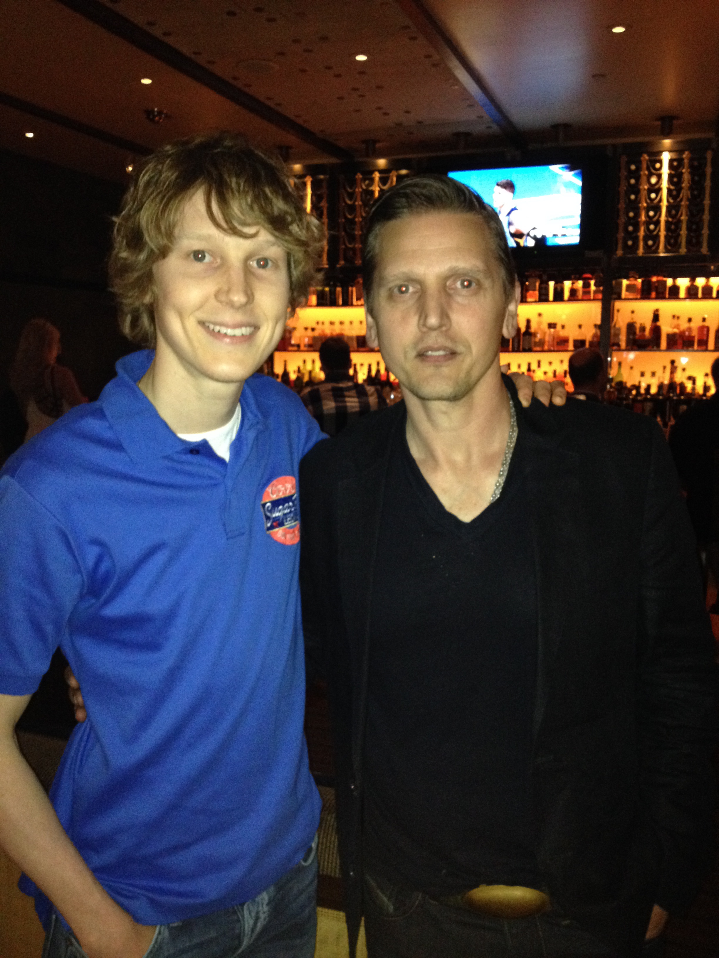 With actor Barry Pepper of 