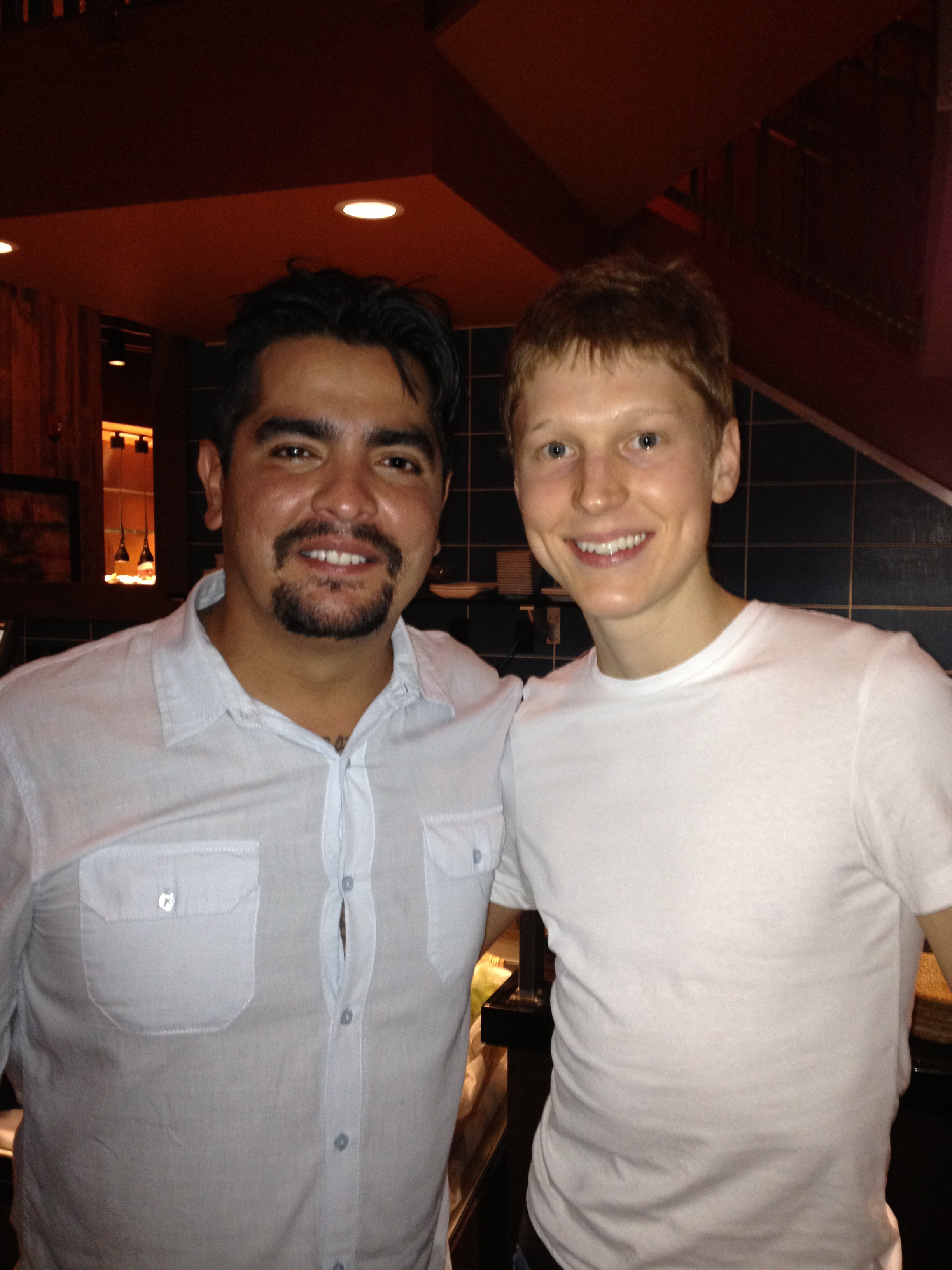 Hanging with one of my favorite chefs Aaron Sanchez.