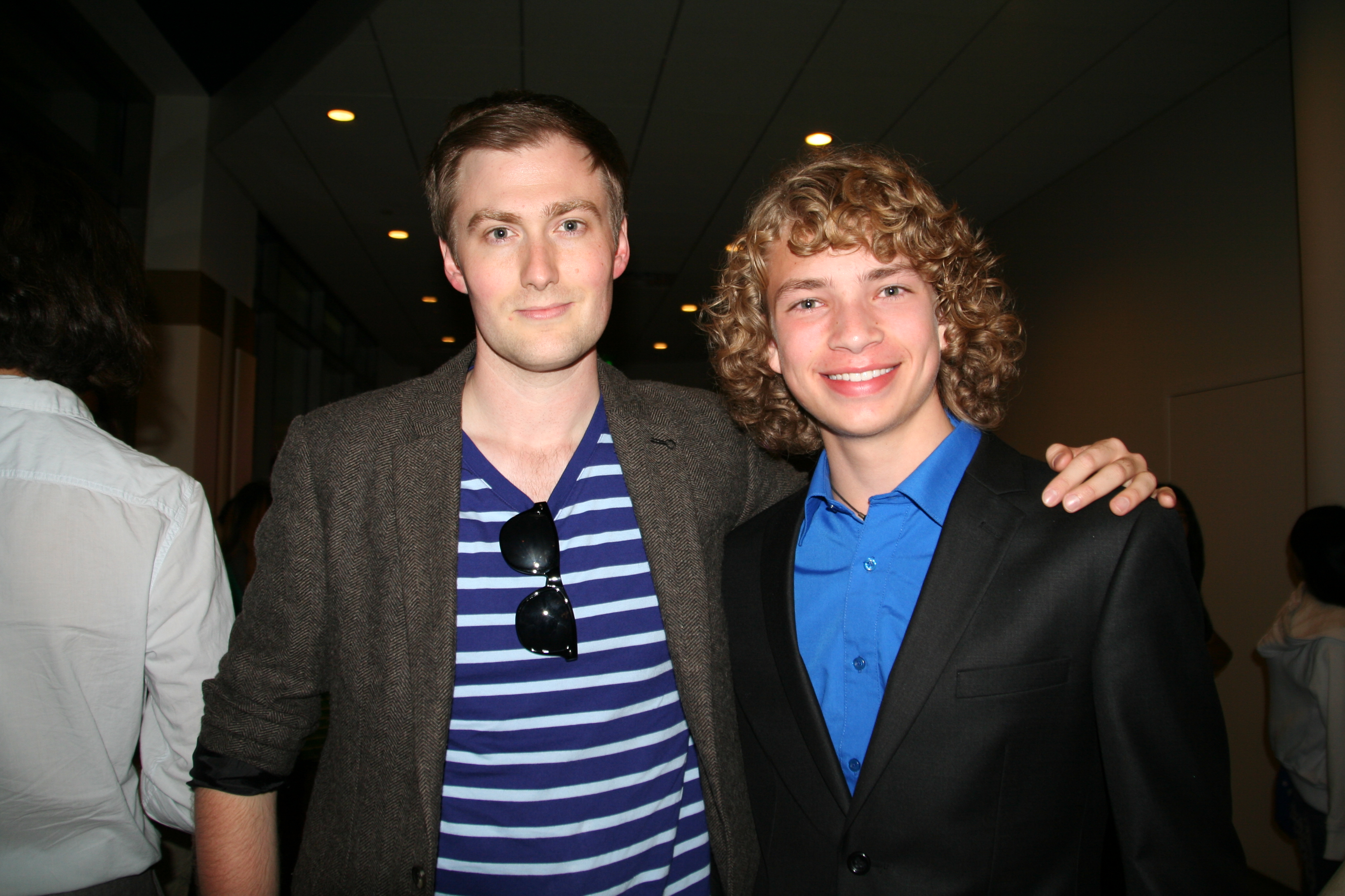 Will Meyers and Producer Ross Putman at the LAFF Premiere of The Young Kieslowski (June 17, 2014)