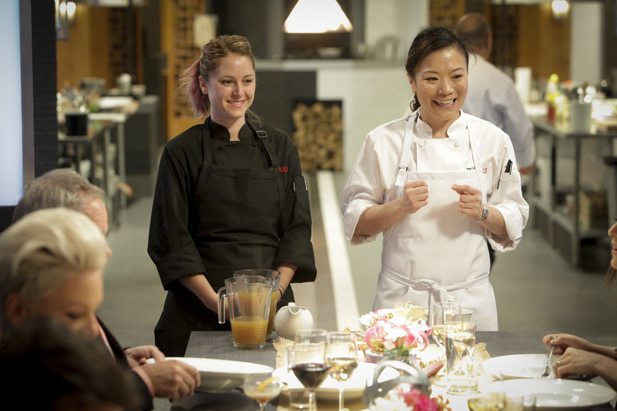 Still of Brooke Williamson and Shirley Chung in Top Chef Duels (2014)