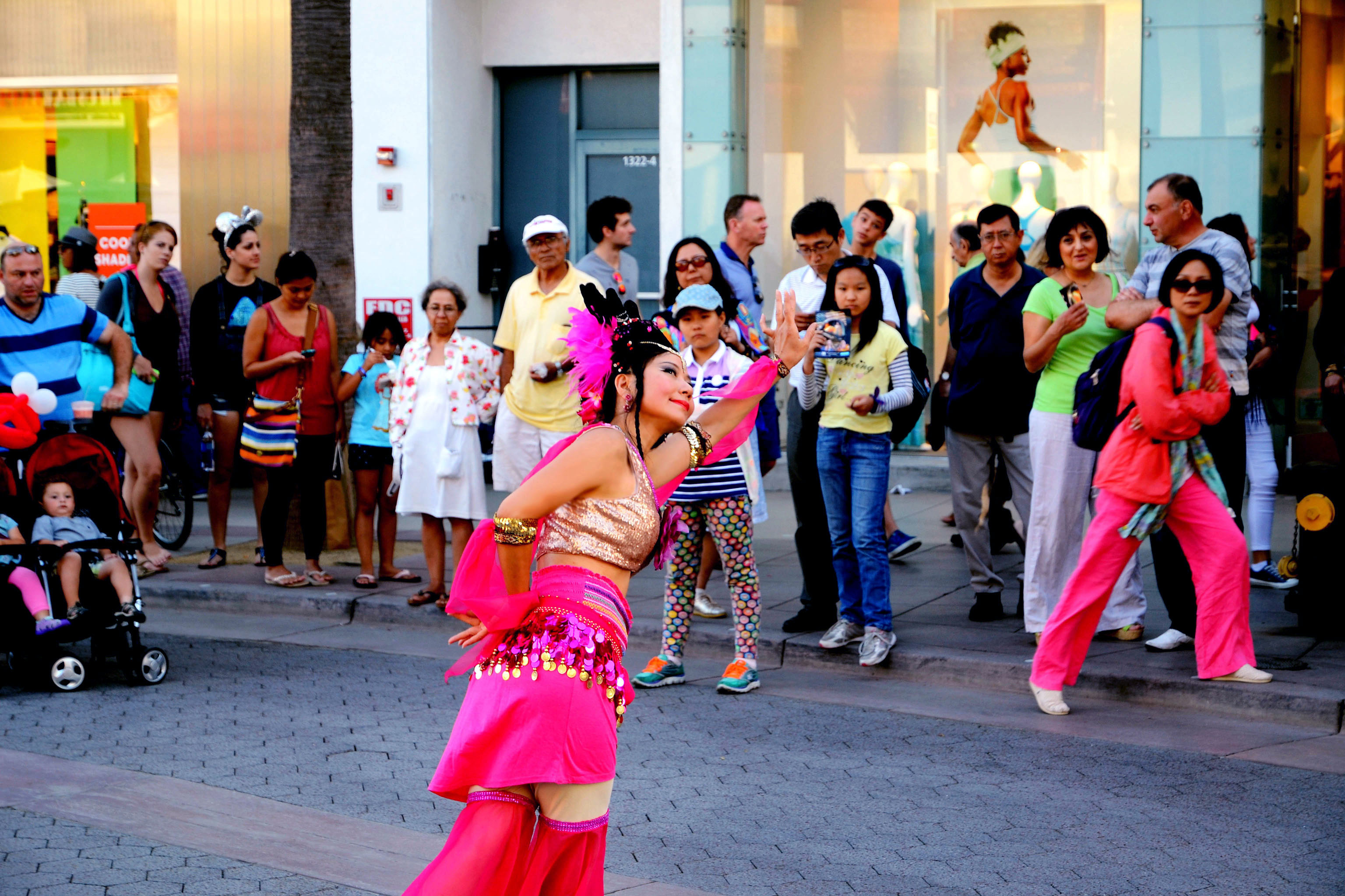 Dance Performance at 3rd street Promenade, Santa Monica California on 7-12-2014