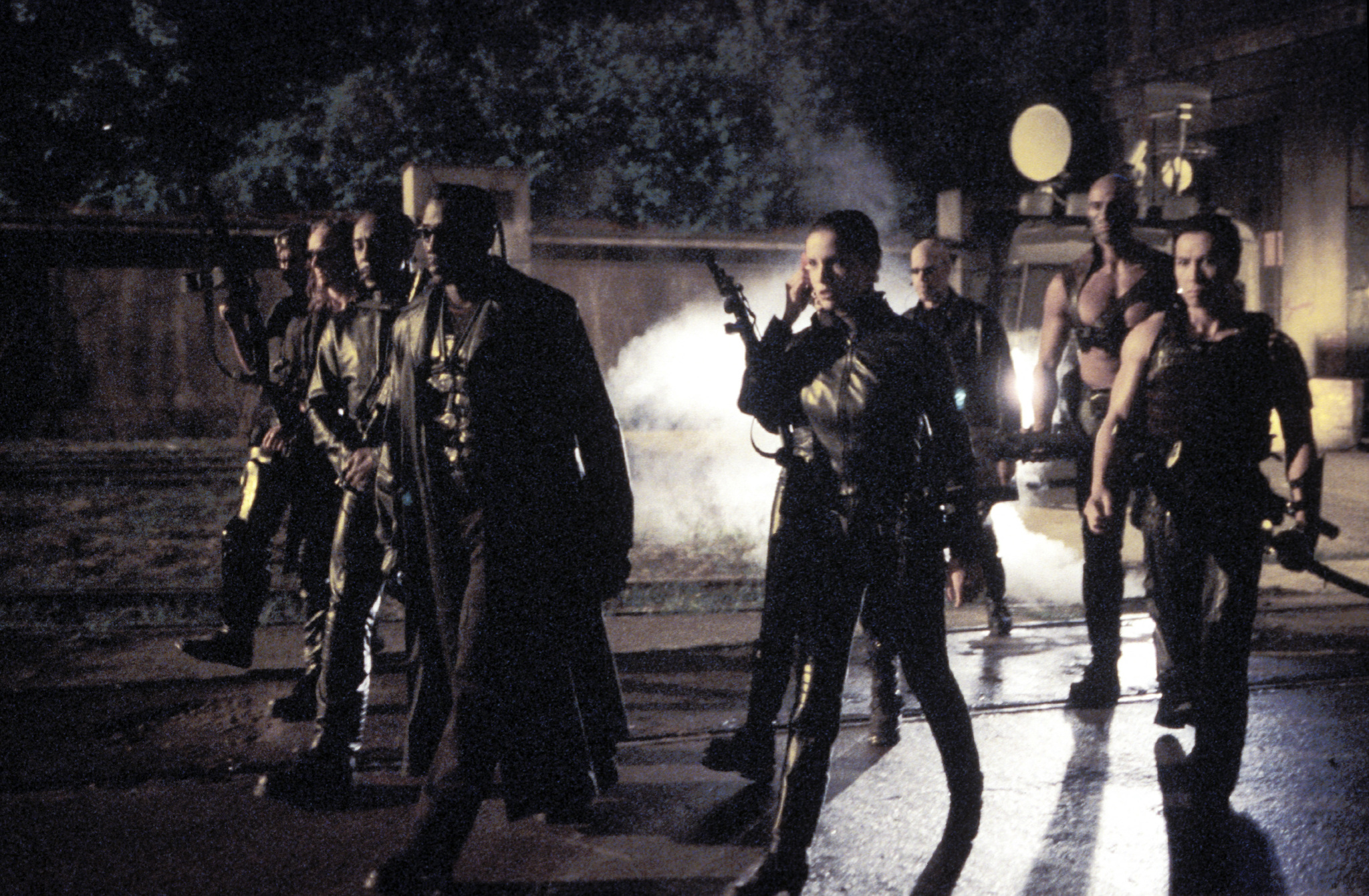 Still of Ron Perlman, Wesley Snipes, Leonor Varela, Daz Crawford, Tony Curran, Danny John-Jules and Donnie Yen in Blade II (2002)