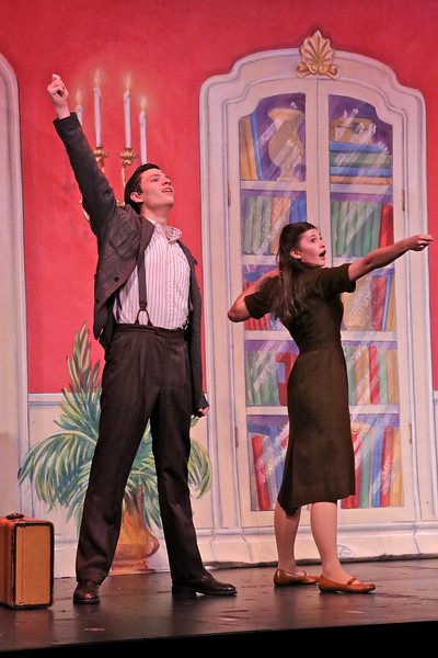 Andrea Fantauzzi and Grayson Yockey in Narnia The Musical, presented by Starlight Theatre and performed at the Kauffman Center of Performing Arts.