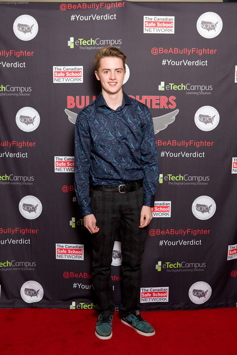Jadon Clews at the premiere of Bully Fighters