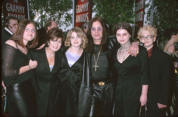 Ozzy and family at the Grammy Awards - February 2000