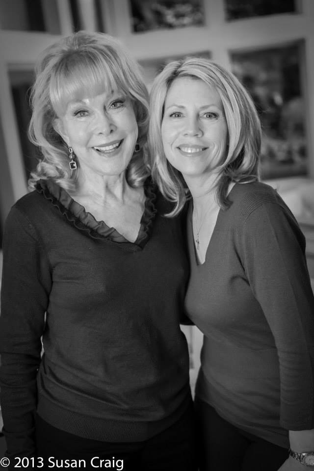 Working on One Song with Barbara Eden who plays my aunt in the film.