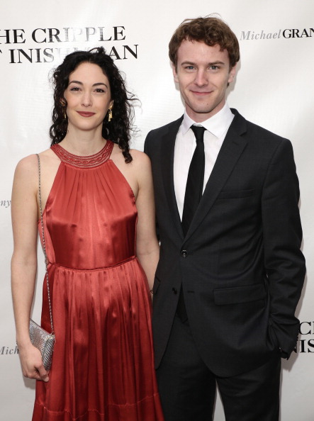 Josh Salt and Helen Cespedes at the opening of 'The Cripple of Inishmaan' on Broadway. Salt (Right) understudied Dan Radcliffe and Connor McNeil and Cespedes (Left) understudied Sarah Greene.