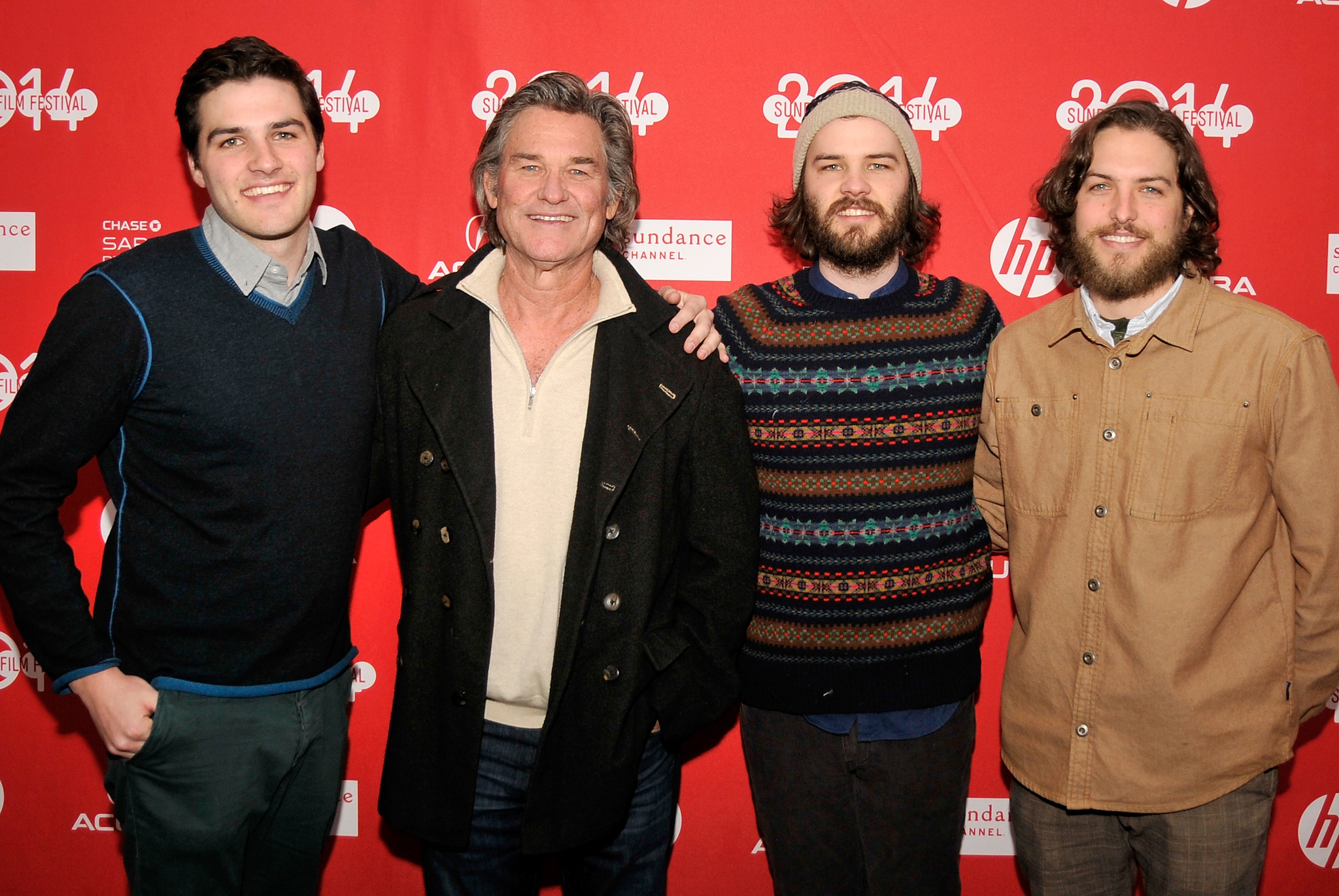 Kurt Russell, Brocker Way, Chapman Way and Maclain Way at event of The Battered Bastards of Baseball (2014)