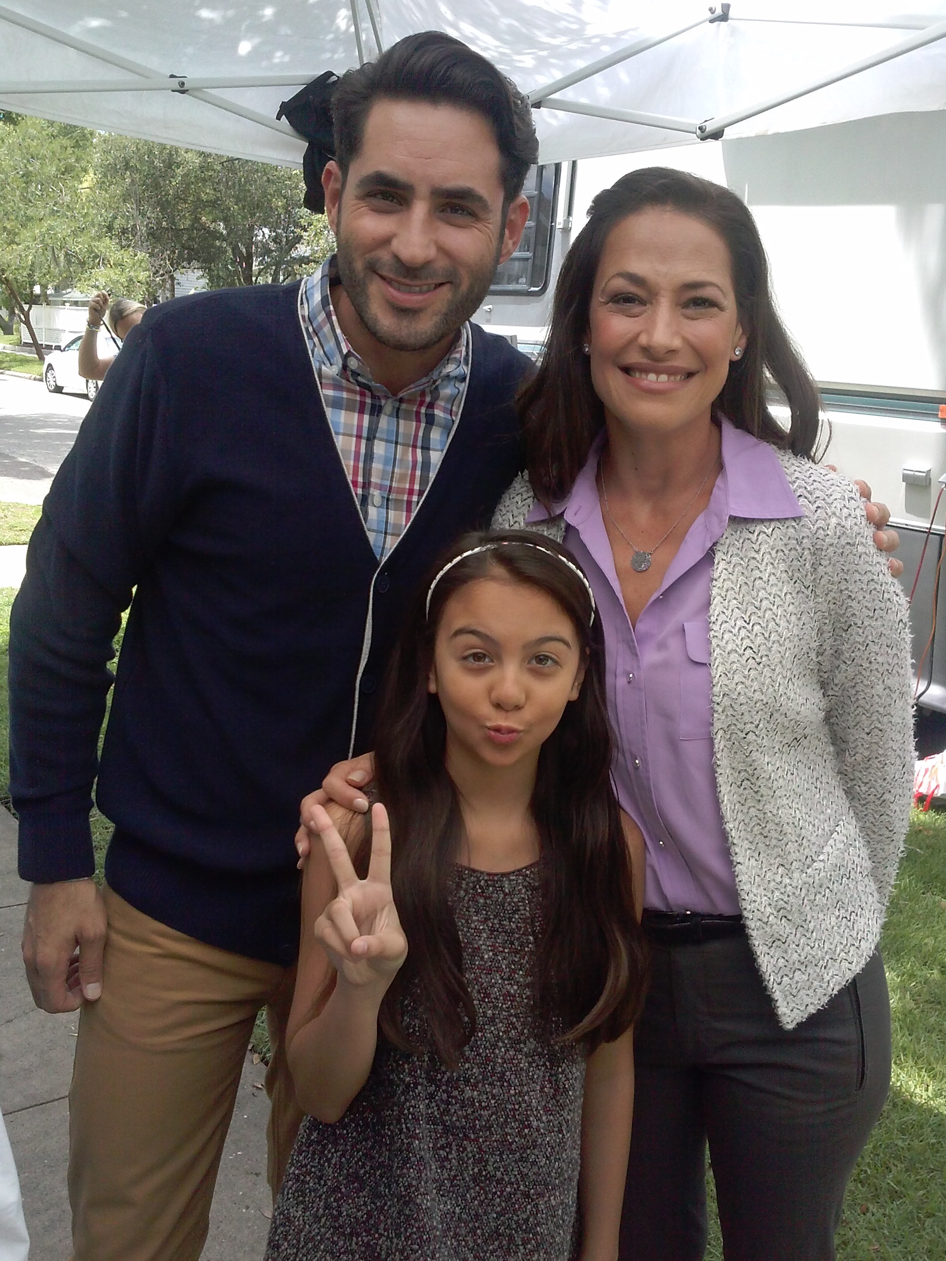 on set with fake parents ;)