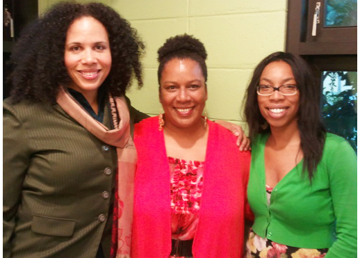 Filmmaker, actor and attorney Kathleen Antonia (far left) with festival founder Adrienne Anderson (middle) and SF Public Library Volunteer Coordinator Kai Wilson.