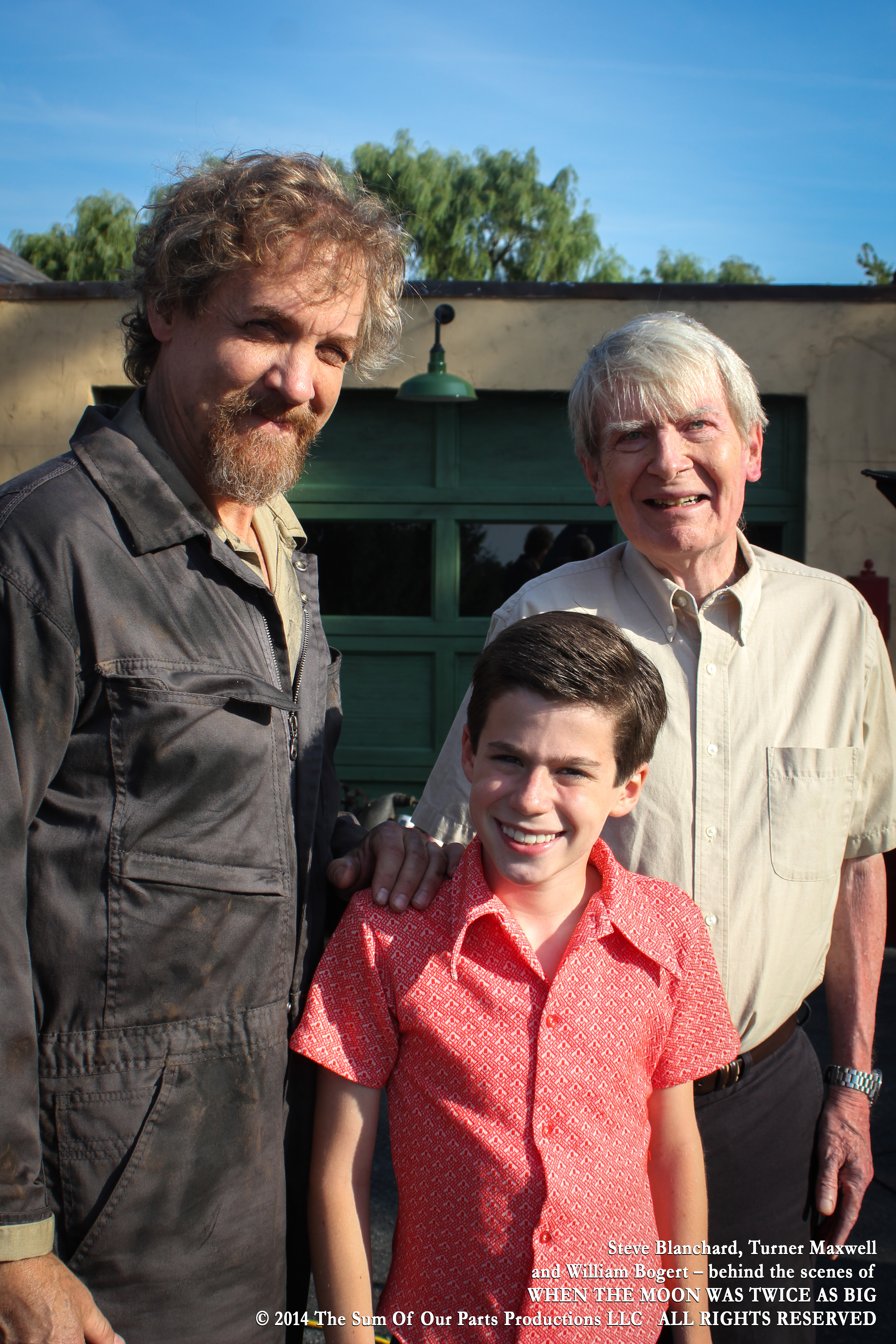 Steve Blanchard, Turner Maxwell and William Bogert on set of When The Moon Was Twice As Big