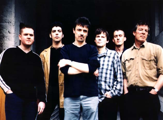 Andy (first left) when he played with The Vendettas which included Spider Stacy, Darryl Hunt and Andrew Rankin from The Pogues - 2000