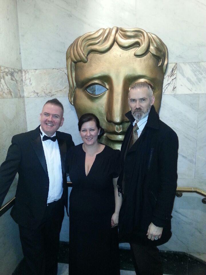 Tax City writer/producer Andy Nolan, his wife and Tax City star Jon Campling at the Tax City premiere at BAFTA, London - 2013