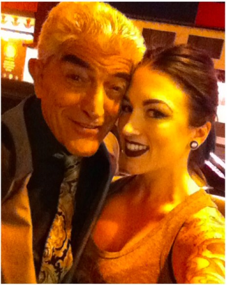 With Frank Vincent on the 