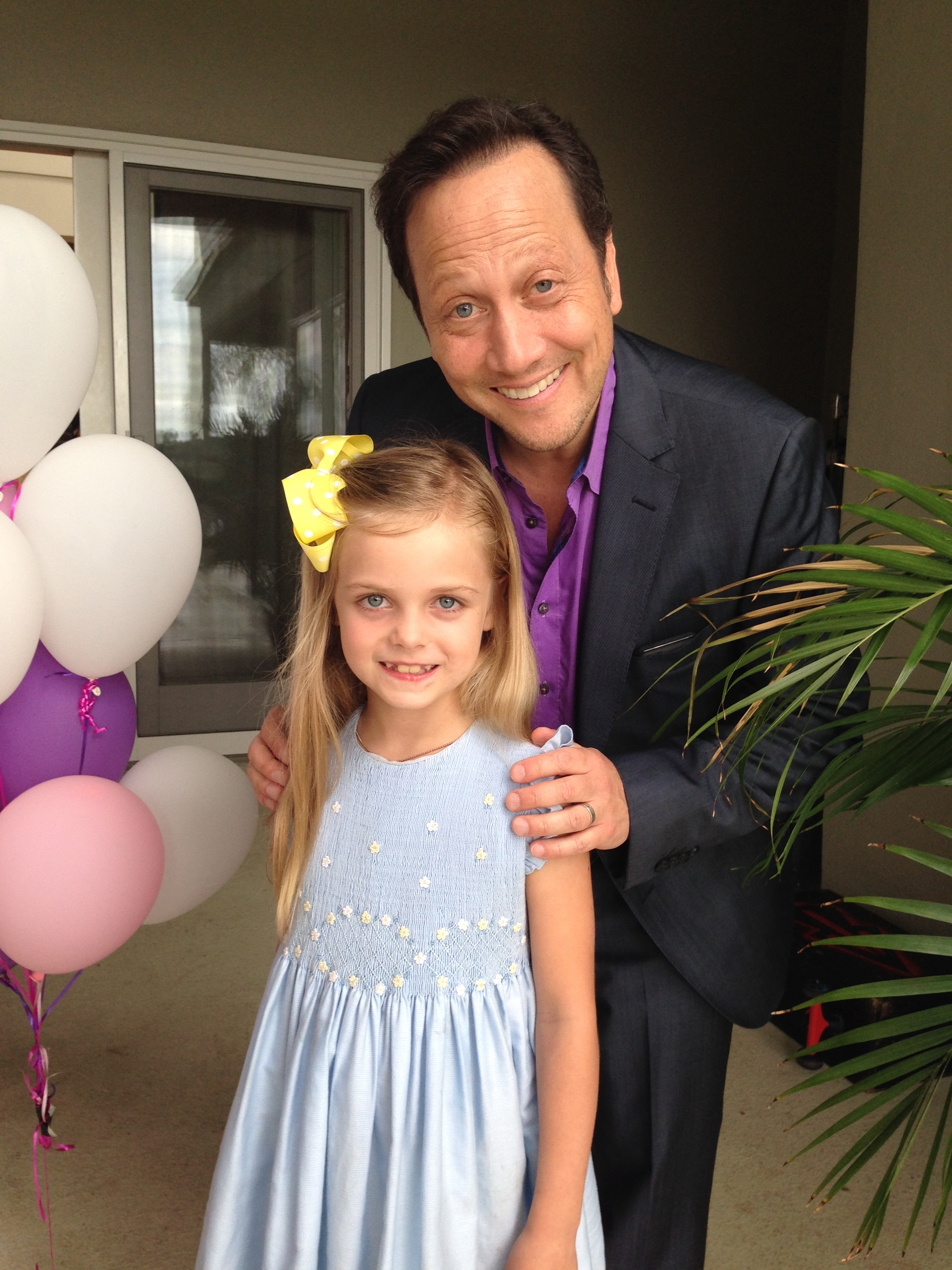 On set with Rob Schneider for 